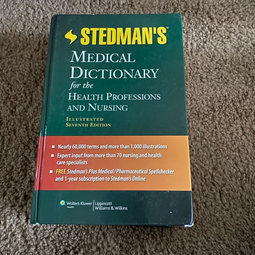 Stedmans medical veterinary dictionary perfect condition